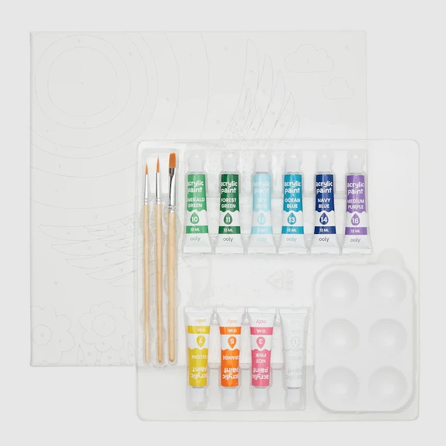 COLORIFIC CANVAS PAINT BY NUMBER KIT - BRILLIANT BIRD Ooly COLORIFIC CANVAS PAINT BY NUMBER KIT - BRILLIANT BIRD -Deals Baby Products Store ooly colorific canvas paint by number kit brillian 1