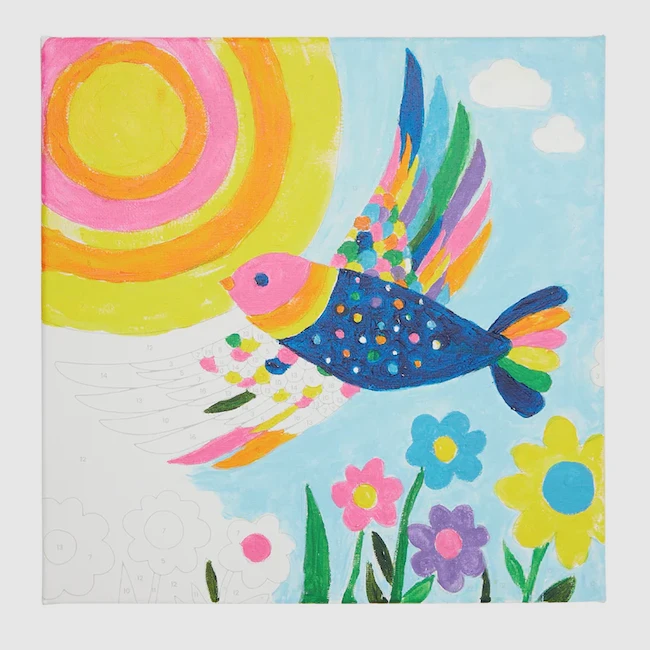 COLORIFIC CANVAS PAINT BY NUMBER KIT - BRILLIANT BIRD Ooly COLORIFIC CANVAS PAINT BY NUMBER KIT - BRILLIANT BIRD -Deals Baby Products Store ooly colorific canvas paint by number kit brillian 2