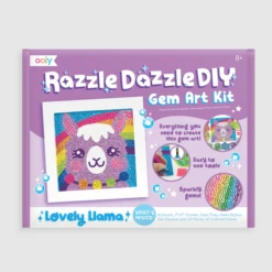 Ooly RAZZLE DAZZLE DIY GEM ART KIT - LOVELY LLAMA