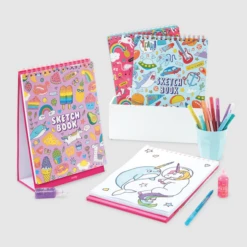 Ooly SKETCH AND SHOW STANDING SKETCHBOOK: AWESOME DOODLES -Deals Baby Products Store ooly sketch and show standing sketchbook awesome d 1