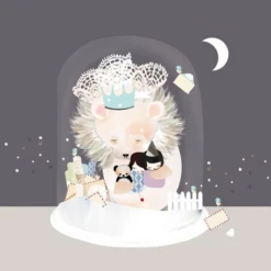 THE SLEEPY SNOW 14X14