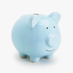 Pearhead CERAMIC PIGGY BANK IN BLUE
