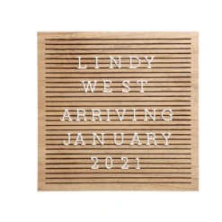 Pearhead NATURAL WOOD LETTERBOARD