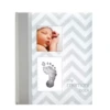 PEARHEAD GREY CHEVRON BABY BOOK