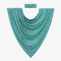 INFANT SWADDLE AND HEADBAND SET IN CASSANDRA