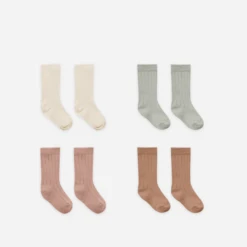 SOCKS, SET OF 4 | IVORY,PISTACHIO,LILAC,CLAY