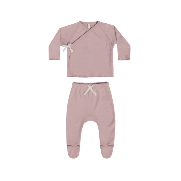 WRAP TOP + PANT SET IN LILAC WRAP TOP + PANT SET IN LILAC -Deals Baby Products Store quincy mae wrap top pant set in lilac