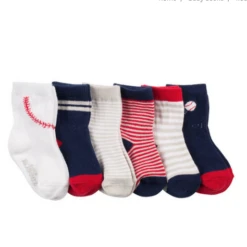 ROBEEZ BATTER UP SOCKS -6 PACK