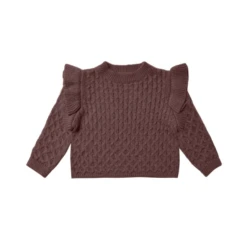 LA REINA SWEATER IN PLUM