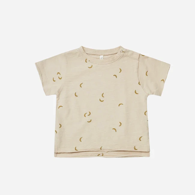 RAW EDGE TEE IN BANANAS RAW EDGE TEE IN BANANAS -Deals Baby Products Store rylee cru raw edge tee in bananas