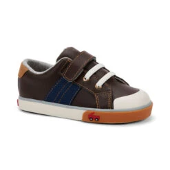LUCCI BROWN LEATHER SNEAKER