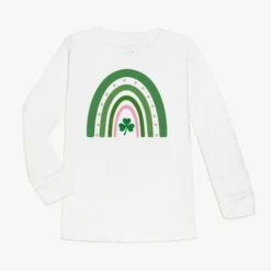 RAINBOW SHAMROCK LONG SLEEVE TSHIRT
