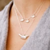 3 BABY BIRD 17” STERLING SILVER NECKLACE -Deals Baby Products Store swoon 3 baby bird 17 sterling silver necklace