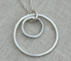 GENERATIONS 2 RING NECKLACE 17”