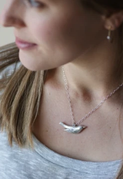 MAMA BIRD NECKLACE 17” STERLING SILVER NECKLACE 3 MAMA BIRD NECKLACE 17” STERLING SILVER NECKLACE -Deals Baby Products Store swoon mama bird necklace 17 sterling silver neckla 1