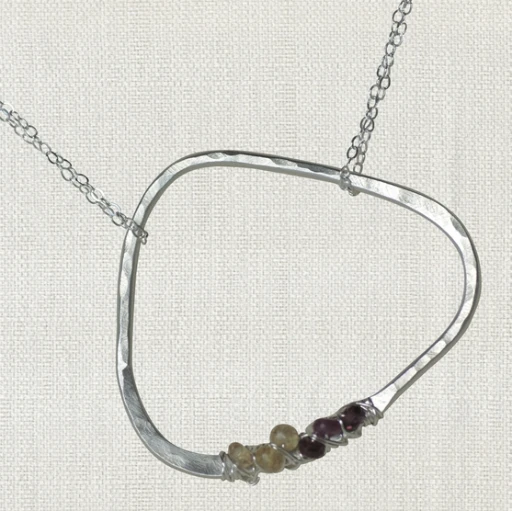 WHITE DIAMOND ABSTRACT LIFE CIRCLES WITH DESCRIPTION 17” STERLING SILVER NECKLACE WHITE DIAMOND ABSTRACT LIFE CIRCLES WITH DESCRIPTION 17” STERLING SILVER NECKLACE -Deals Baby Products Store swoon white diamond abstract life circles with des