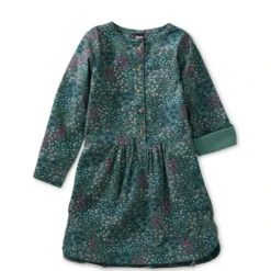 CORDUROY HENLEY DRESS