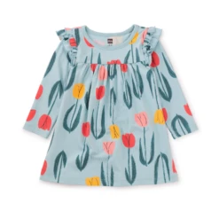 MIGHTY MINI BABY DRESS IN PAINTED TULIP