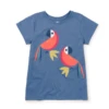 PARROT PAIR GRAPHIC TEE -Deals Baby Products Store tea parrot pair graphic tee