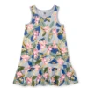 RUFFLE HEM TANK DRESS IN FLOWERS -Deals Baby Products Store tea ruffle hem tank dress in flowers