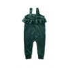 VELOUR RUFFLE BABY ROMPER IN JUNGLE -Deals Baby Products Store tea velour ruffle baby romper in jungle