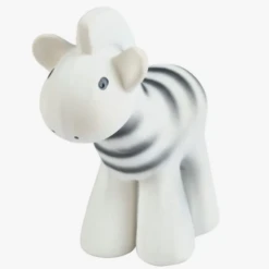 Tikiri ZEBRA -NATURAL ORGANIC RUBBER TEETHER, RATTLE AND BATH TOY