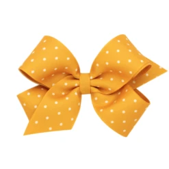 MEDIUM TINY DOT GROSGRAIN OVRLY BOW -Deals Baby Products Store wee ones medium tiny dot grosgrain ovrly bow 1