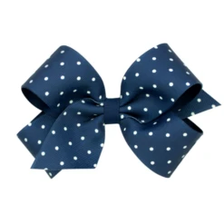 MEDIUM TINY DOT GROSGRAIN OVRLY BOW -Deals Baby Products Store wee ones medium tiny dot grosgrain ovrly bow 2